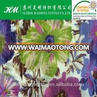 floral printed lurex fabric fashion crinkle chiffon fabric